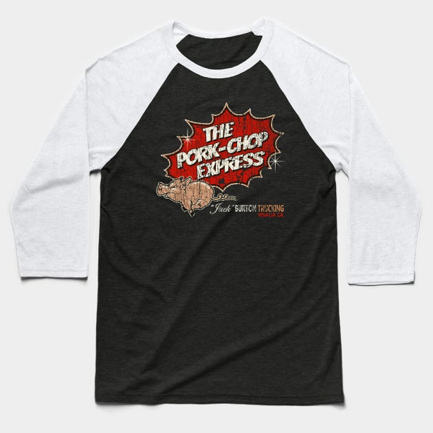 The Pork Chop Express // Big Trouble In Little China Baseball T-Shirt by Niko Neon